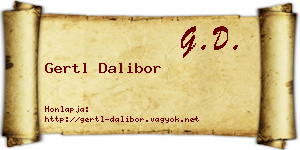 Gertl Dalibor névjegykártya