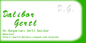 dalibor gertl business card